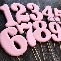 цифры розовые22